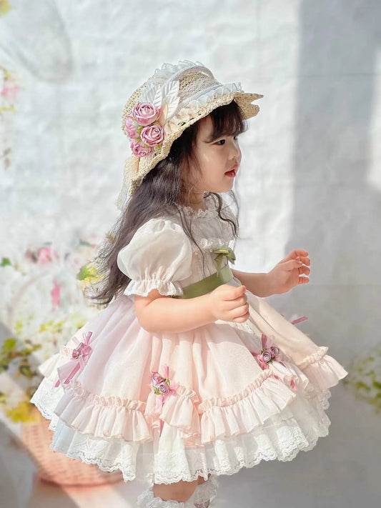 Baby Girls Vintage Lolita Ball Gown Dress - Birthday Party