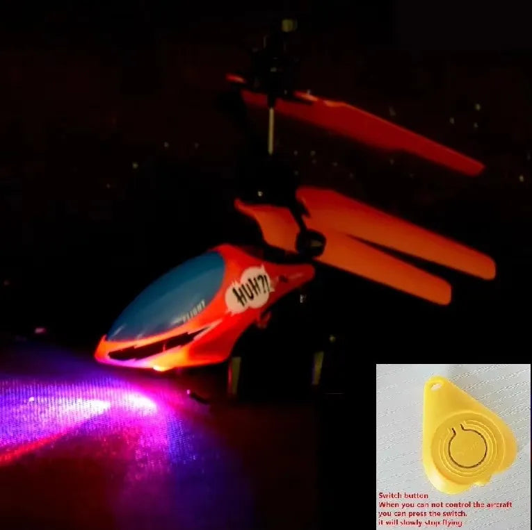 Mini Infrared Induction RC Drone - Flashing Light Helicopter Toy