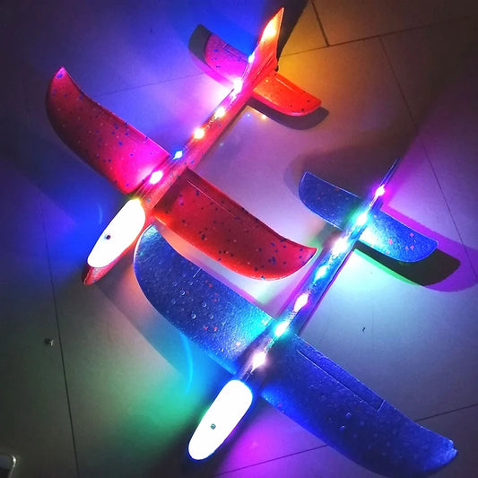 Foam Plane Glider Toy - 33/50CM Hand Throw Outdoor Airplane