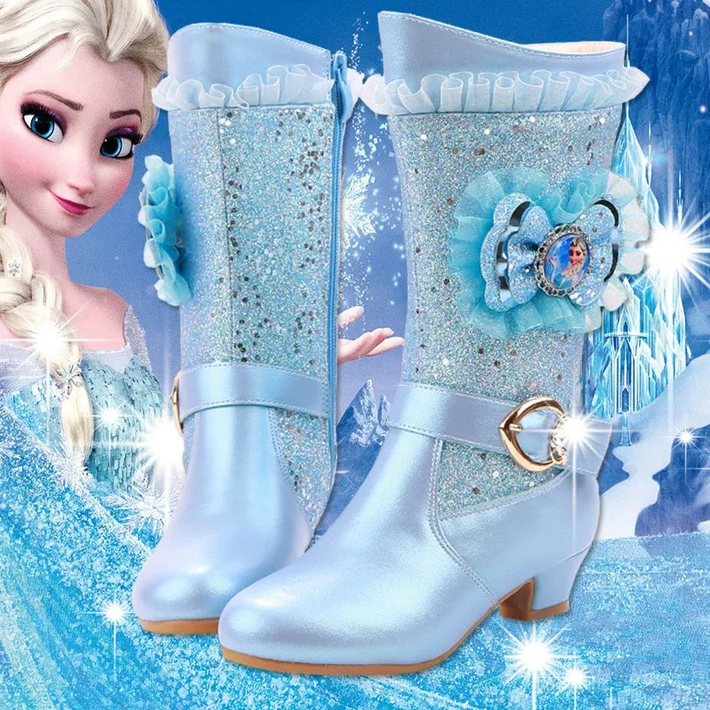 Girls Mickey Mouse Princess Fashion Boots