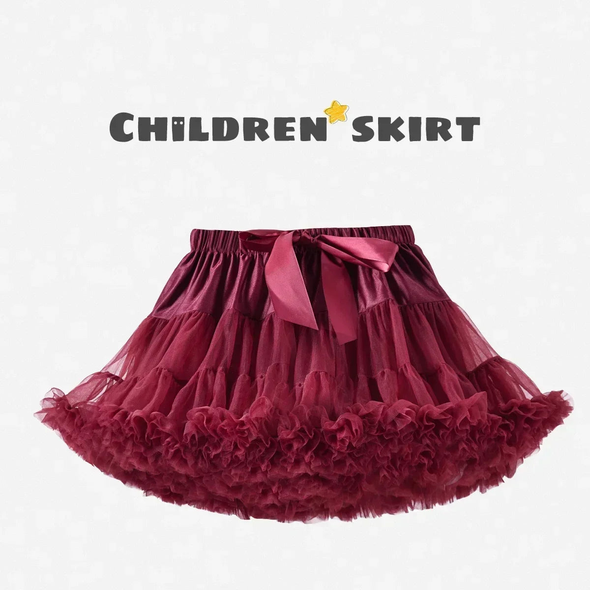 Girls Fluffy Tulle Tutu Skirt for Parties and Ballet