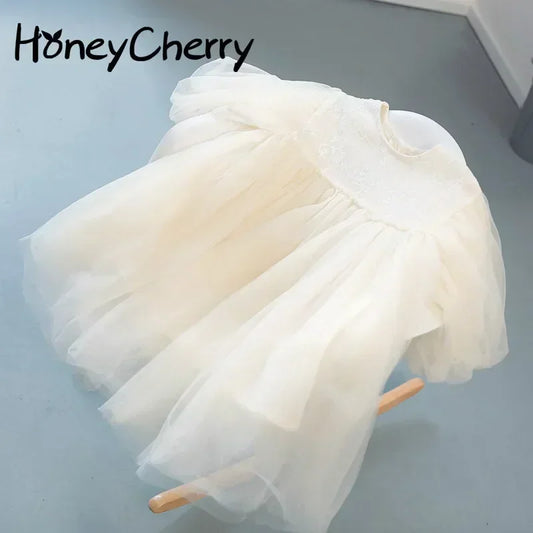 Girls Spring Lace Princess Dress - Sweet Everyday Style