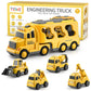 Diecast Carrier Truck Set - Engineering Vehicle Play Set