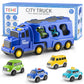 Diecast Carrier Truck Set - Engineering Vehicle Play Set