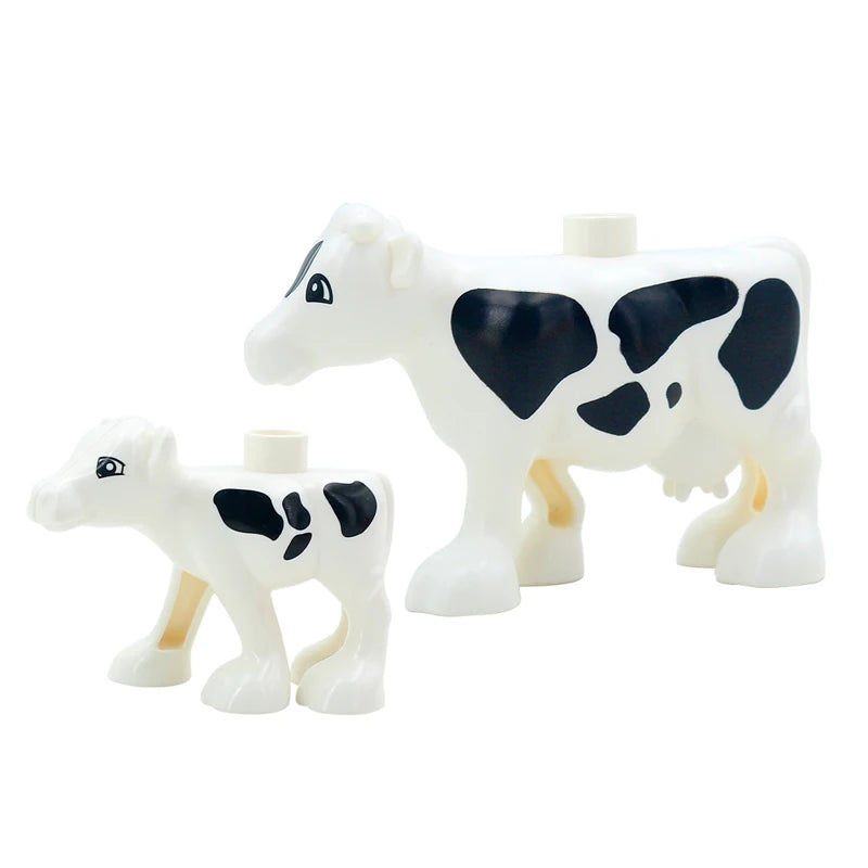 Zoo Animal Building Blocks Set - Elephant Tiger Bird Brick Toy