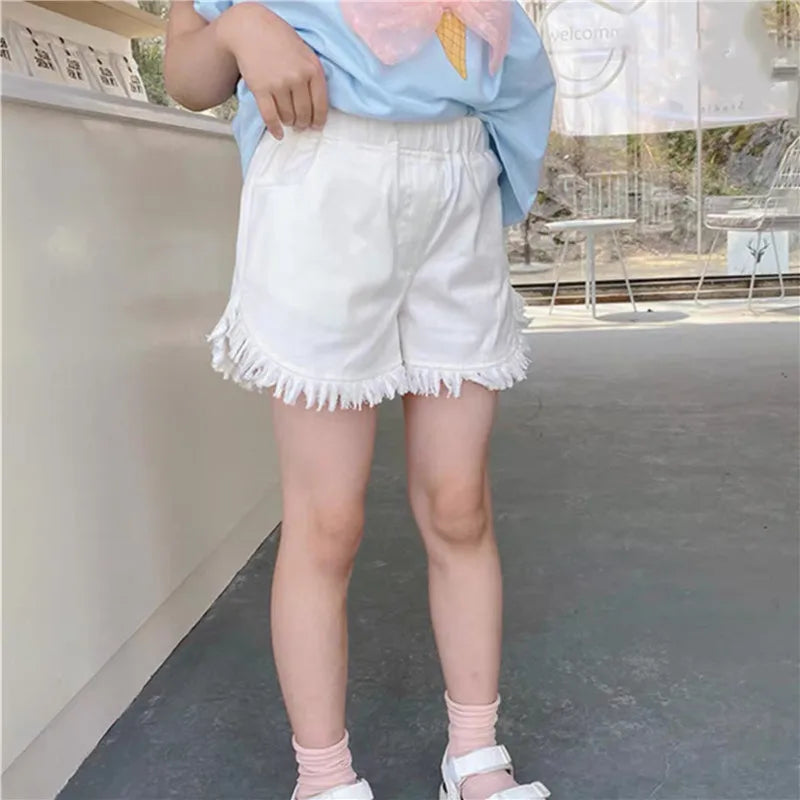 Girls Casual Summer Denim Shorts