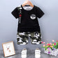 Toddler Sports T-Shirt and Shorts Set - Cotton Two-Piece Outfit
