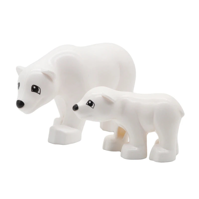 Zoo Animal Building Blocks Set - Elephant Tiger Bird Brick Toy