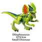 Jurassic Dinosaur Building Blocks Set - Raptor and T-Rex Figure Bricks
