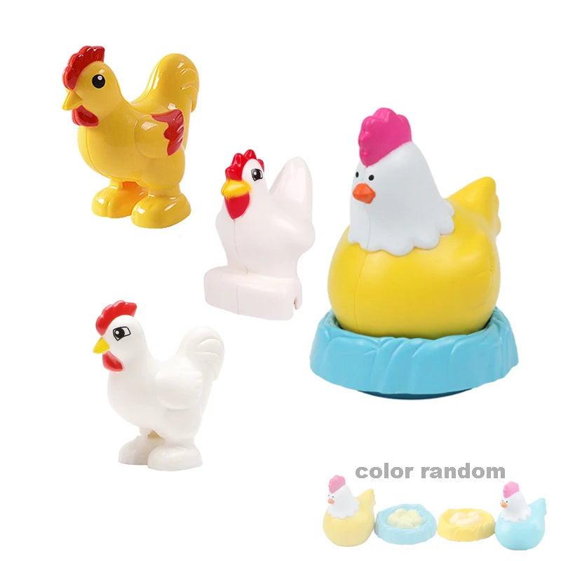 Zoo Animal Building Blocks Set - Elephant Tiger Bird Brick Toy