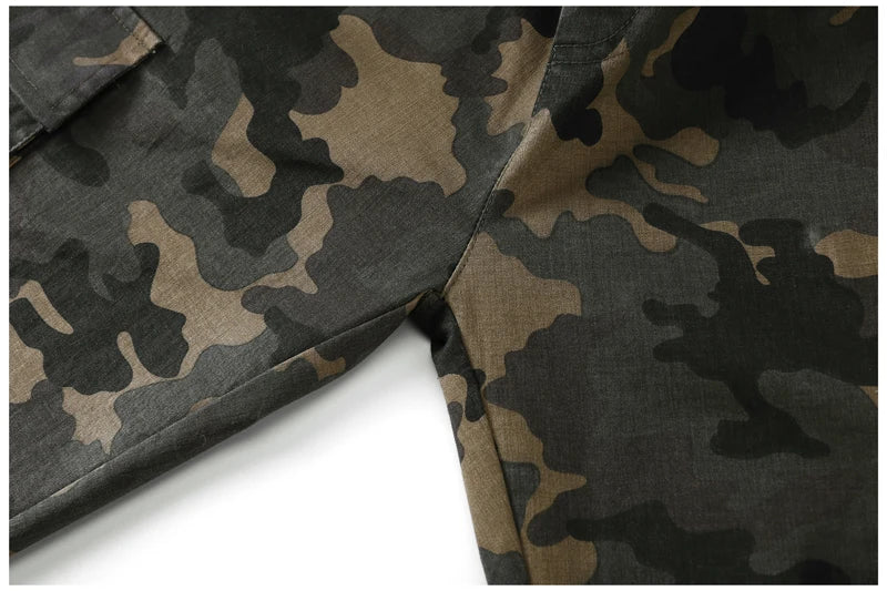 Boys Camo Cargo Trousers - Elastic Waist Jogger Pants