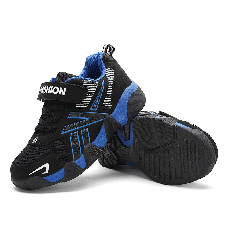 Boys Breathable Mesh Running Shoes - Lightweight Outdoor Sneakers