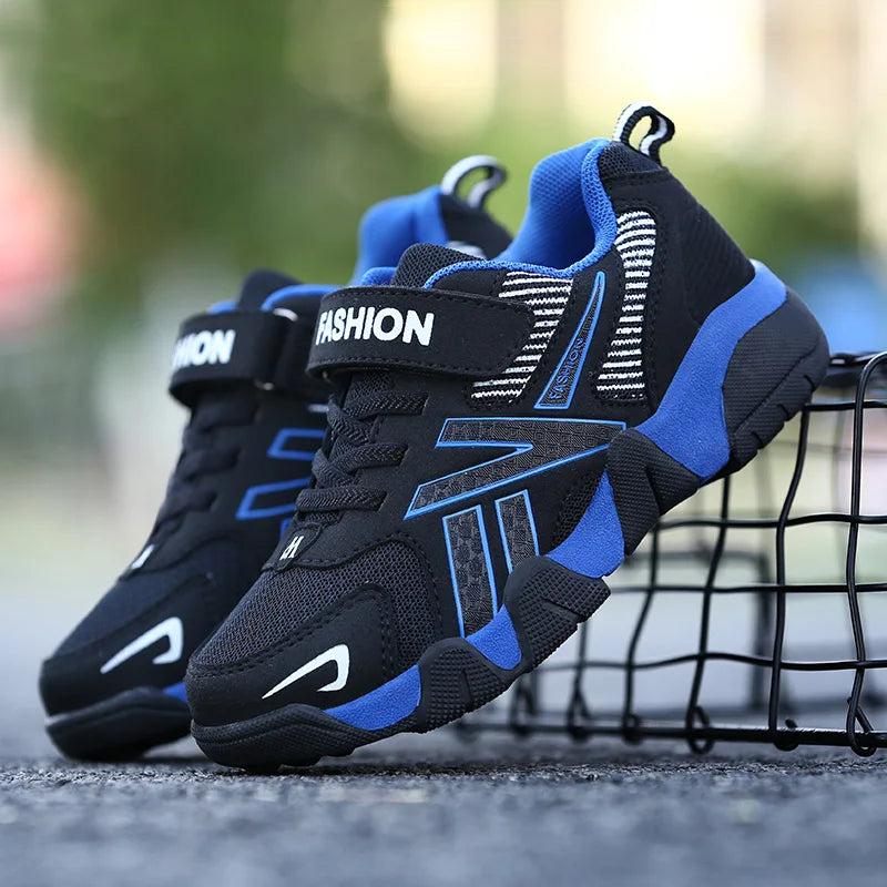 Boys Breathable Mesh Running Shoes - Lightweight Outdoor Sneakers