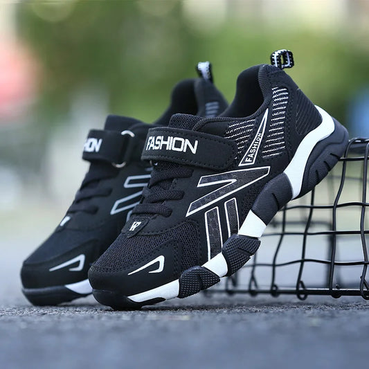 Boys Breathable Mesh Running Shoes - Lightweight Outdoor Sneakers