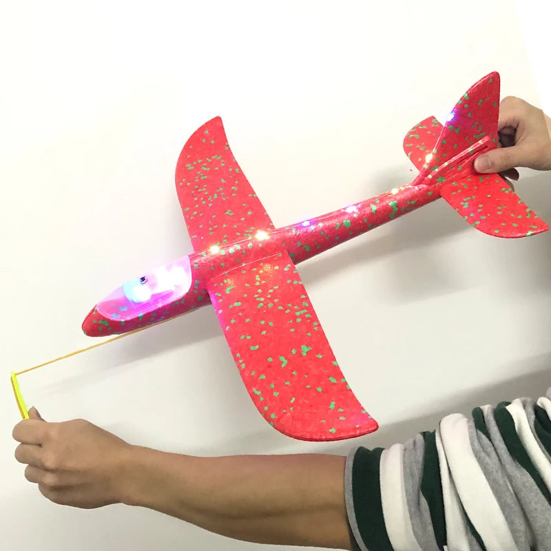 Foam Plane Glider Toy - 33/50CM Hand Throw Outdoor Airplane