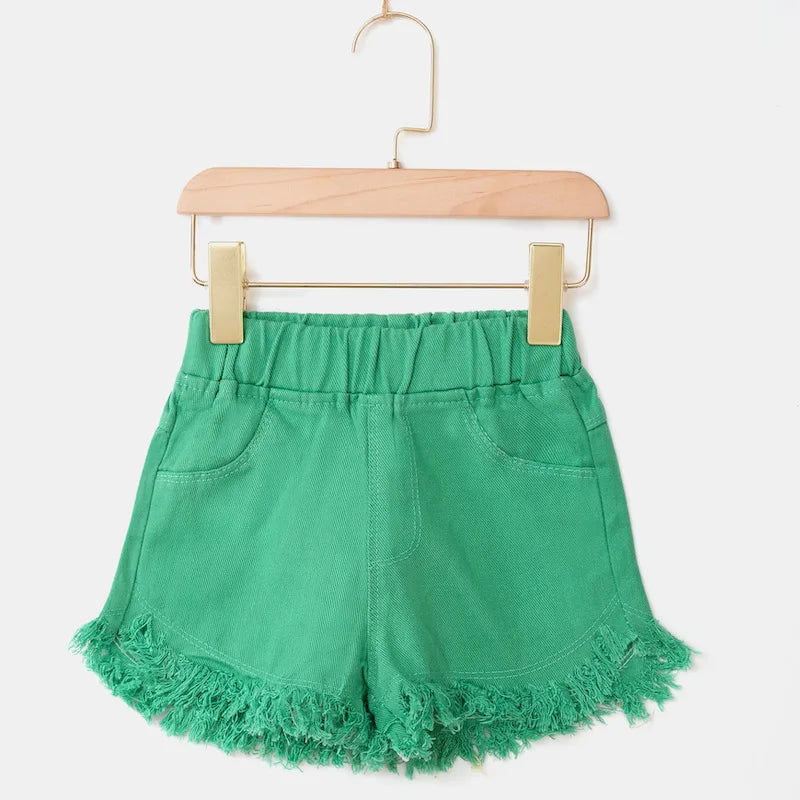 Girls Casual Summer Denim Shorts