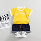 Toddler Sports T-Shirt and Shorts Set - Cotton Two-Piece Outfit