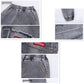 Boys Letter Print Pencil Jeans - Elastic Waist Denim Pants
