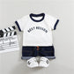 Toddler Sports T-Shirt and Shorts Set - Cotton Two-Piece Outfit
