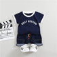 Toddler Sports T-Shirt and Shorts Set - Cotton Two-Piece Outfit