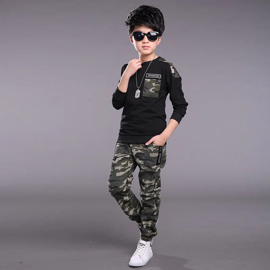 Boys Sport Tracksuit Set - Casual Spring Summer Autumn Outfit
