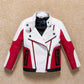 Boys Windproof Leather-Style Jacket - Color Stitching Moto Coat