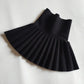 Girls Knitted High Waist Pleated Mini Tutu Skirt