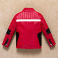 Boys Windproof Leather-Style Jacket - Color Stitching Moto Coat