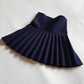 Girls Knitted High Waist Pleated Mini Tutu Skirt