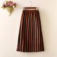Girls Velvet Pleated Long Skirt for Autumn Winter