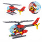 City Fire Truck Building Blocks Set - Police Vehicle DIY Toy