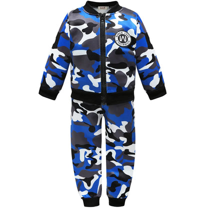 Baby Boys Camouflage Sport Suit - Windproof Jacket and Pants Set