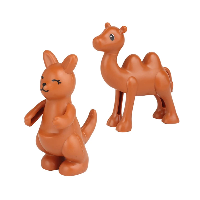 Zoo Animal Building Blocks Set - Elephant Tiger Bird Brick Toy