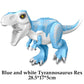 Jurassic Dinosaur Building Blocks Set - Raptor and T-Rex Figure Bricks