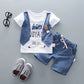 Toddler Sports T-Shirt and Shorts Set - Cotton Two-Piece Outfit