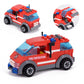 City Fire Truck Building Blocks Set - Police Vehicle DIY Toy