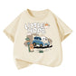 Boys Car Cartoon T-Shirt - Loose Short Sleeve Summer Tee
