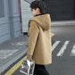 Boys Hooded Wool Coat - Single Breasted Winter Parka