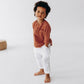 Boys Cotton Muslin Long Sleeve T-Shirt - Soft Pocket Round Neck Top