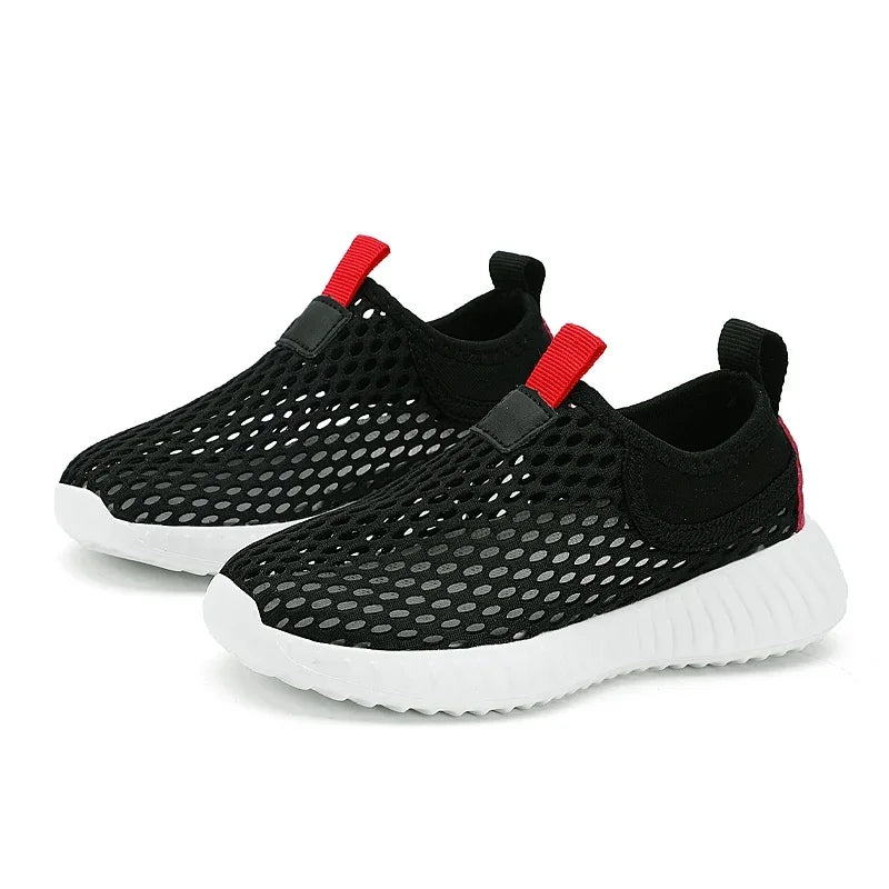 Kids Breathable Tennis Sneakers - Summer Mesh Running Shoes