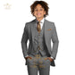 Boys Khaki 3-Piece Suit - Jacket Vest and Pants Tuxedo Set