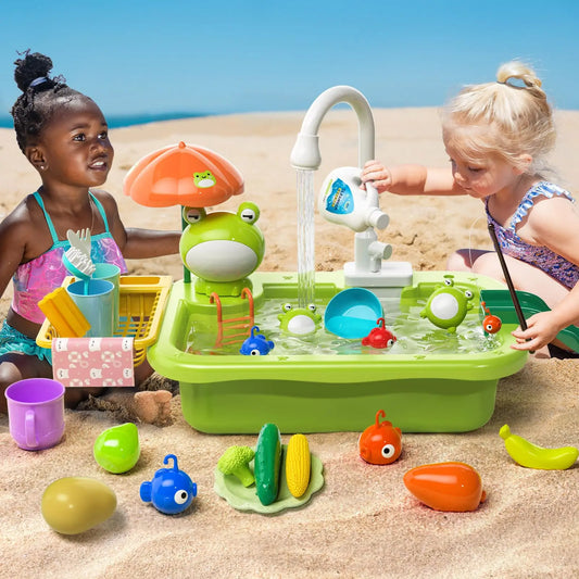 Running Water Kitchen Sink Pretend Play Toy