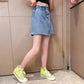 Girls Printed Casual Beach Denim Shorts