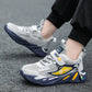 Kids Lightweight Mesh Walking Sneakers - Hook and Loop Casual Shoes