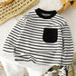 Baby Striped Long Sleeve T-Shirt - Warm Casual Autumn Top