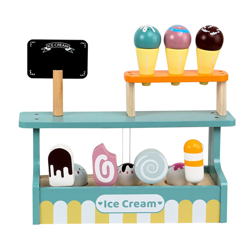 Wooden Pretend Play Kitchen Toy Set