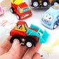 6-Piece Pull Back Car Model Set - Fire Truck Taxi Mini Vehicles