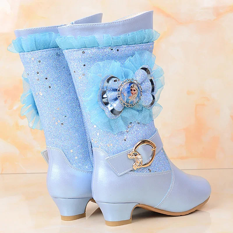 Girls Mickey Mouse Princess Fashion Boots