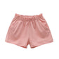 Girls Solid Cotton Casual Summer Shorts