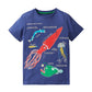 Boys Luminous Dinosaur T-Shirt - Cotton Animal Graphic Tee